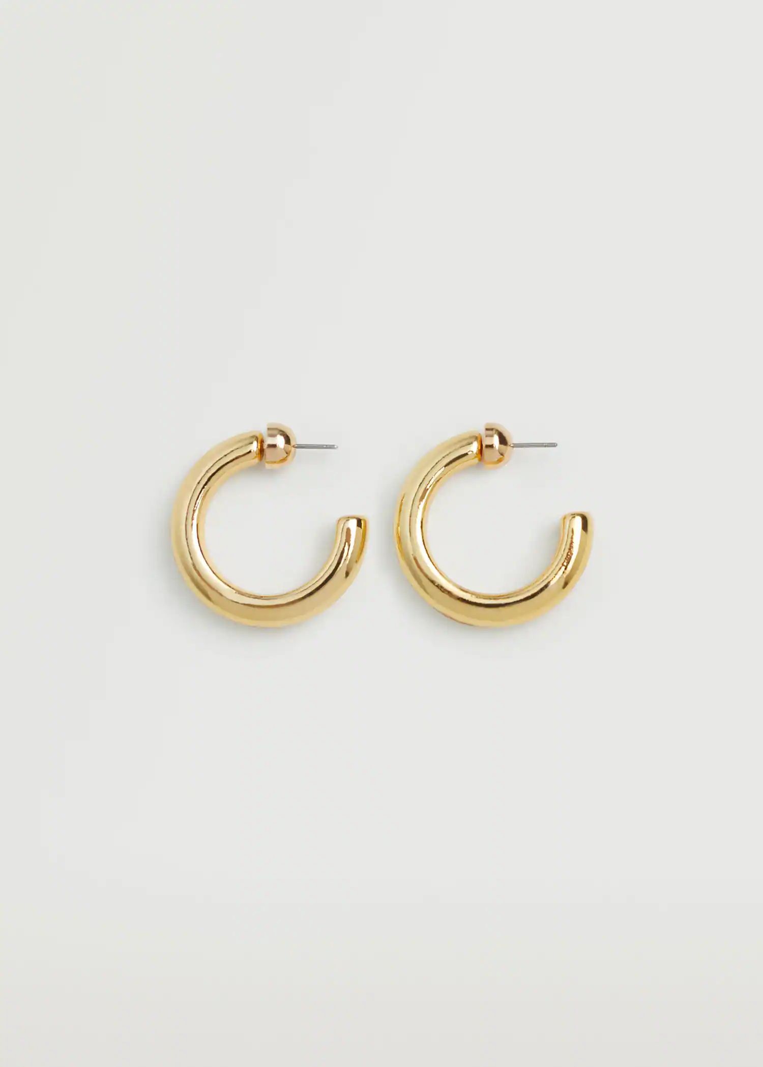Embossed hoop earrings -  Women | Mango United Kingdom | MANGO (UK)