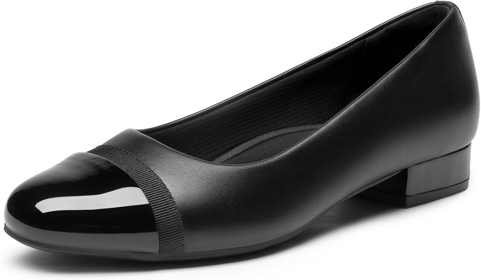 DREAM PAIRS Women's Chunky Low Block Heels Closed Toe Dress Shoes for Women Comfortable Casual Wo... | Amazon (US)