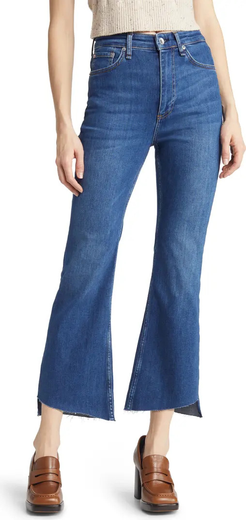 Casey High Waist Step Hem Ankle Flare Jeans | Nordstrom