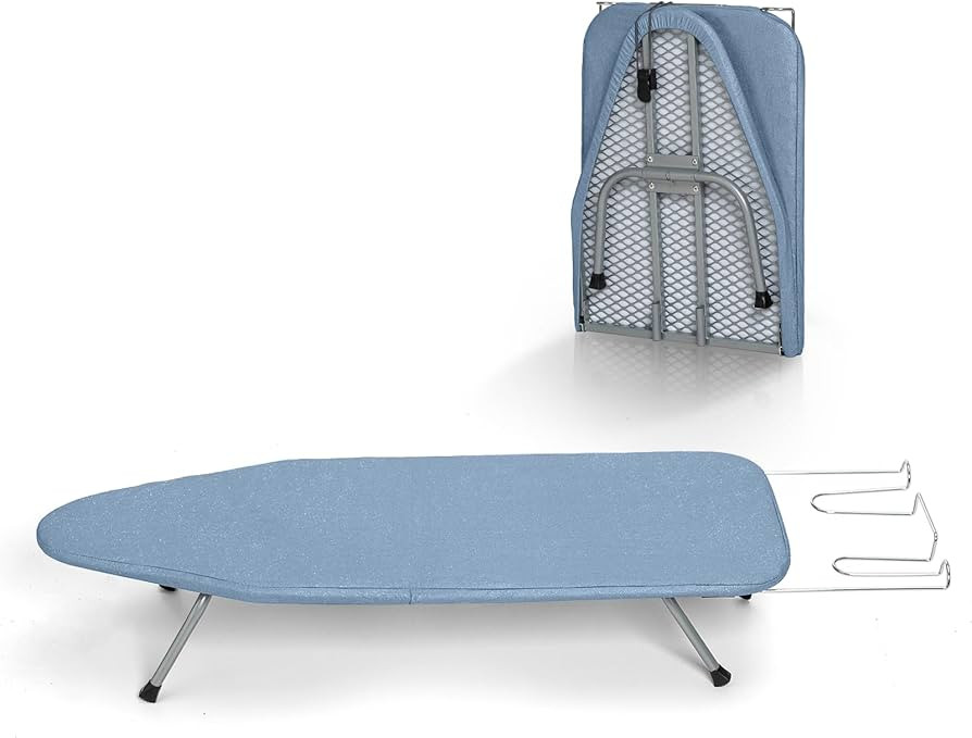 Small Ironing Board Tabletop with Cover and Pad, BlissBoard Mini Folding Iron Board Portable with... | Amazon (US)
