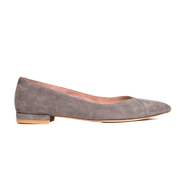 Seize the Gray Suede Flat | ALLY Shoes