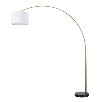 FC Design Aarjan 81-in Gold Arc Floor Lamp | Lowe's