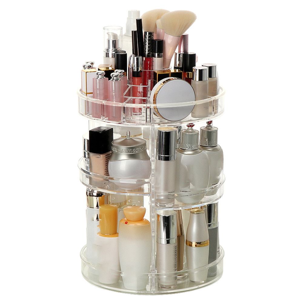 Tuscom 360 Degree Rotating Acrylic Makeup Organizer Cosmetics Storage Stand | Walmart (US)