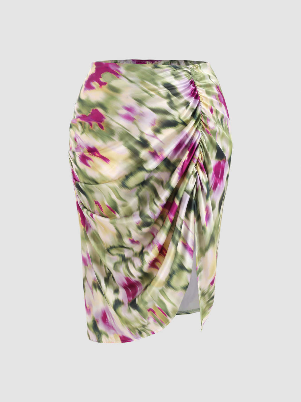 Curve & Plus Illusion Midi Skirt | Cider