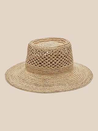 Crochet Straw Bucket Hat | Banana Republic (US)