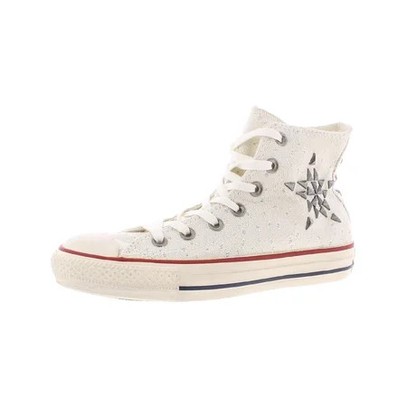 Converse Stars & Bars Women s Studded Canvas High Top Sneakers White Size 5.5 | Walmart (US)