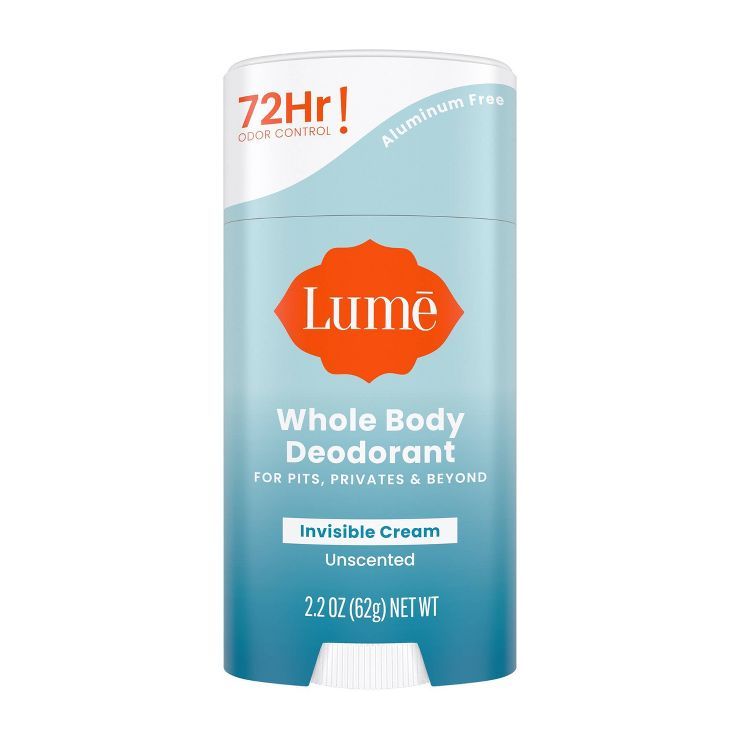 Lume Invisible Cream Deodorant Stick - Unscented - 2.2oz | Target