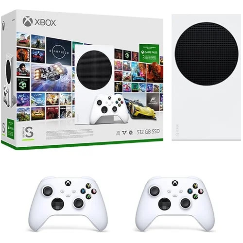 Xbox Series S 512GB SSD Console w/ Wireless Controller + Extra Xbox Wireless Controller Robot Whi... | Walmart (US)