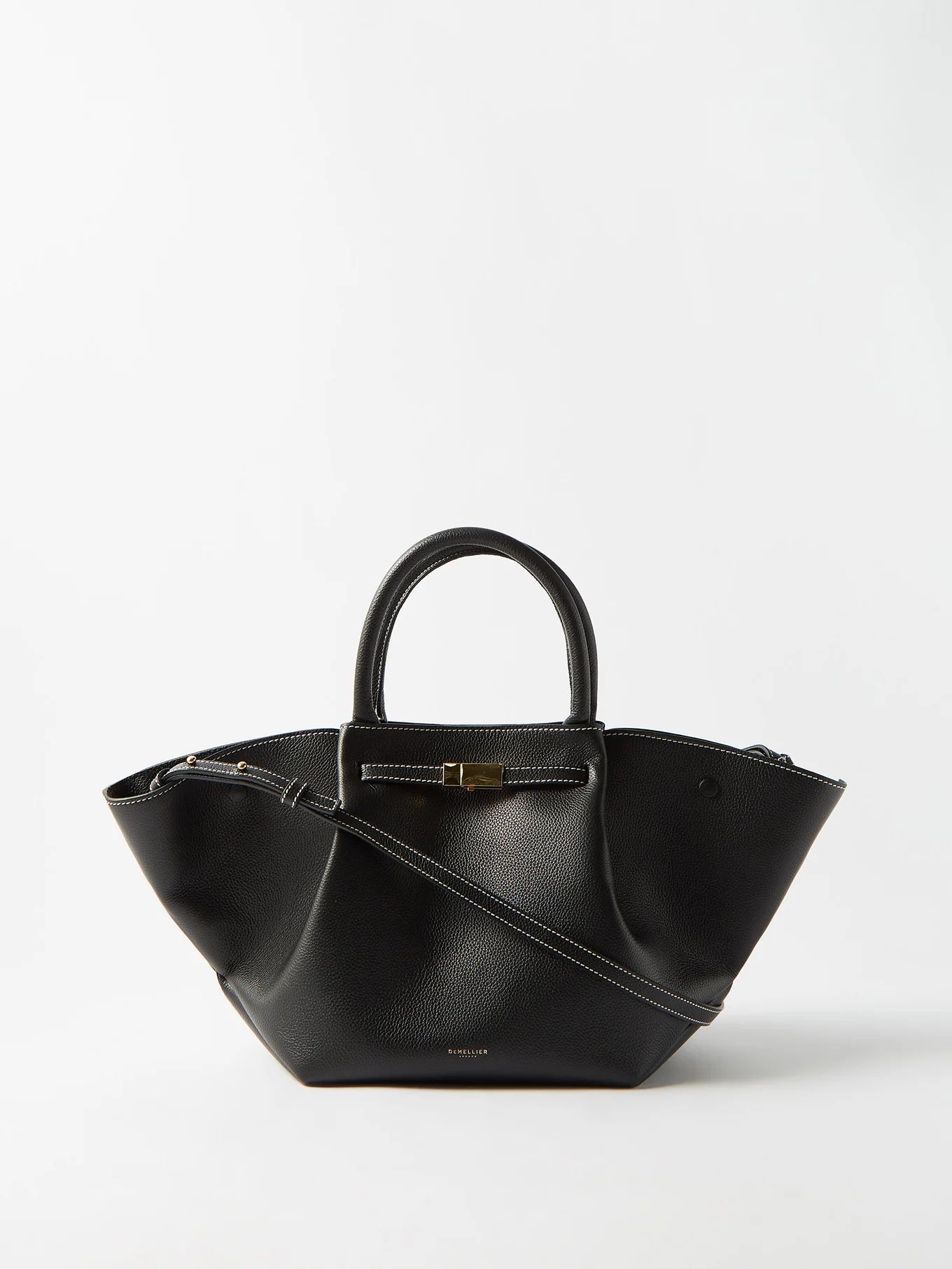 New York midi grained-leather cross-body bag | Demellier | Matches (UK)