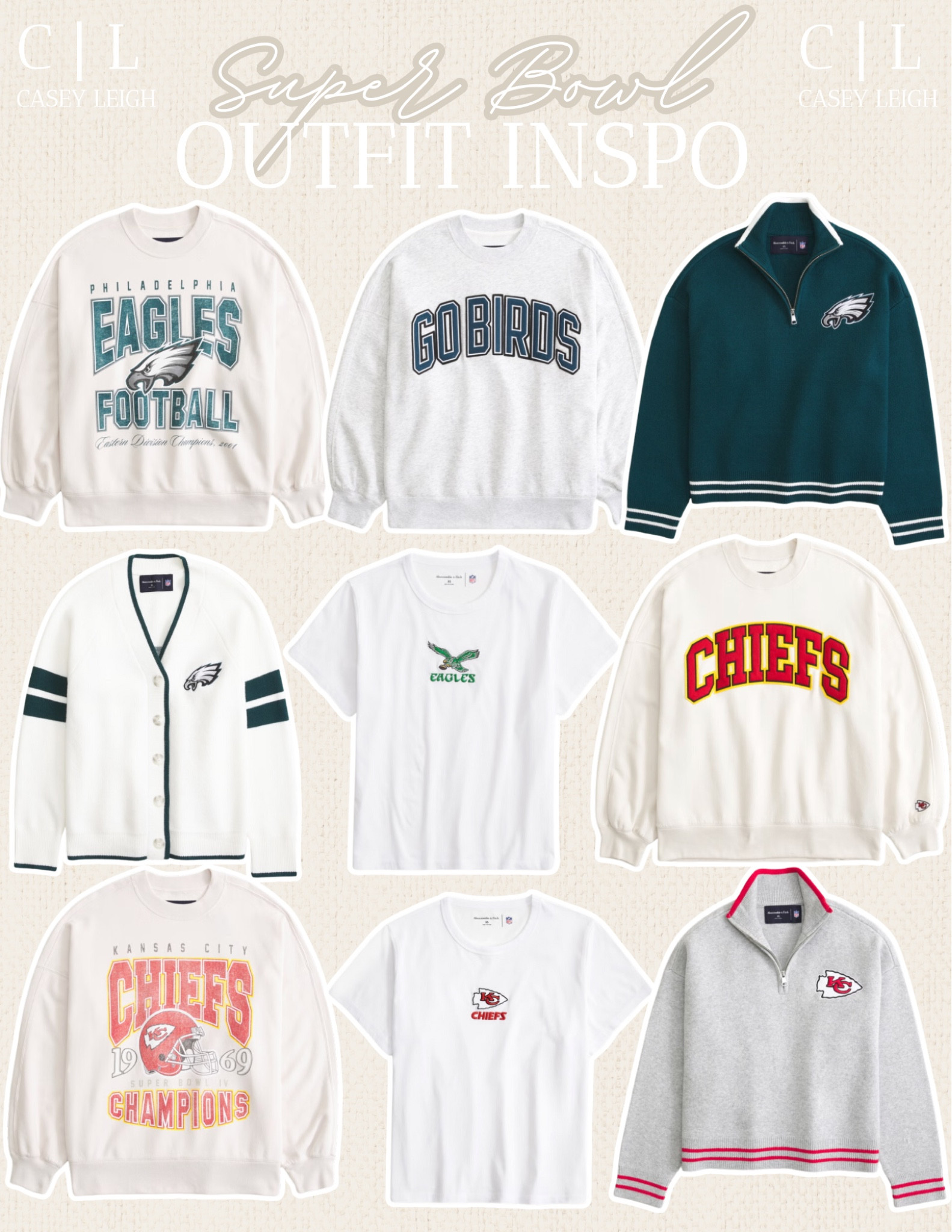 🏈 Game day looks that score big! Whether you're rooting for the Eagles or the Chiefs, these Super Bowl outfits are perfect for showing off your team pride in style. Shop my cozy and sporty finds now on LTK! 🙌✨ #SuperBowlStyle #GameDayFashion

#LTKStyleTip