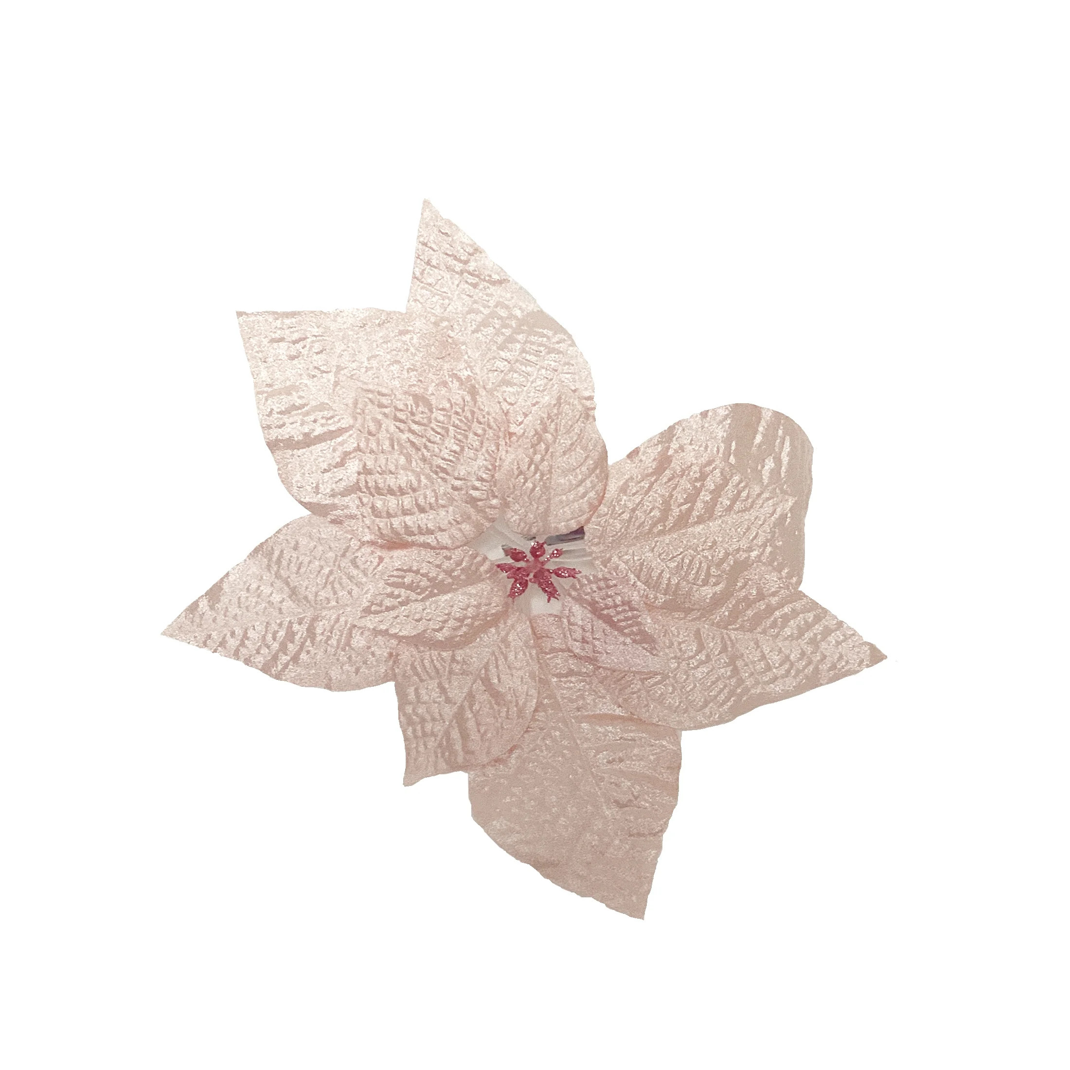 Holiday Time Pink Poinsettia Clip Ornament | Walmart (US)