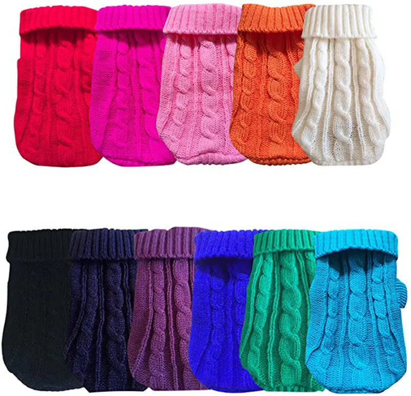 Dog Sweaters for Small Dogs Pet Sweater Classic Knitwear Dog Apparel Winter Girl Boys Chihuahua Y... | DHGate