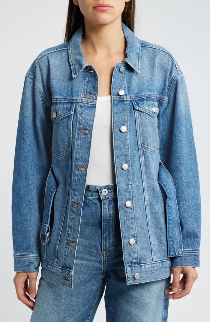 Madewell Belted Oversize Trucker Jean Jacket | Nordstrom | Nordstrom