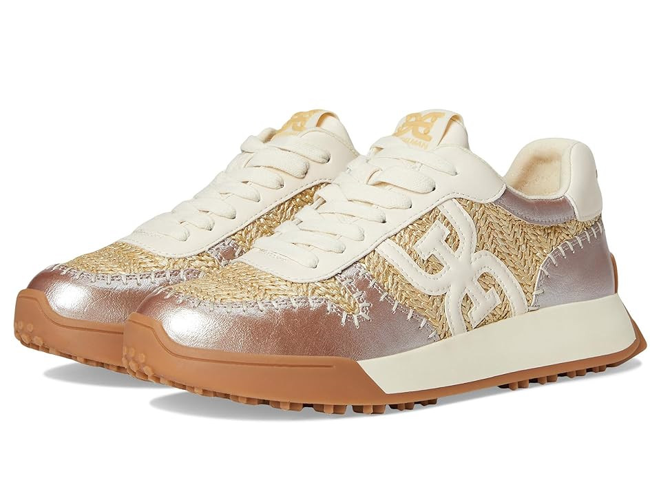 Sam Edelman Langley Woven Women's Shoes Natural/Gold Raffia : 7.5 M, Faux Leather/Suede | Zappos