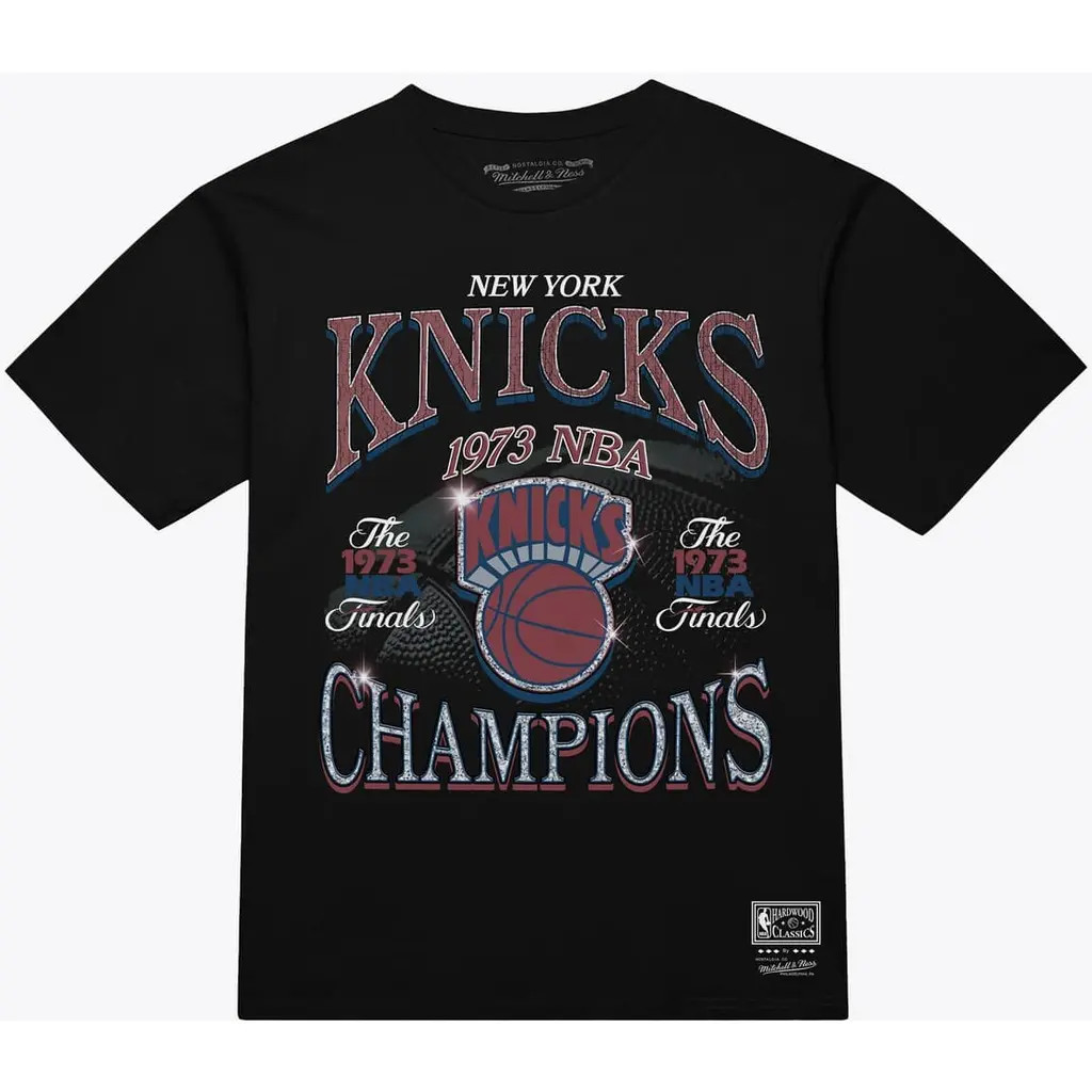 Men's Mitchell & Ness Black New York Knicks Champions Era T-Shirt at Nordstrom, Size Small | Nordstrom