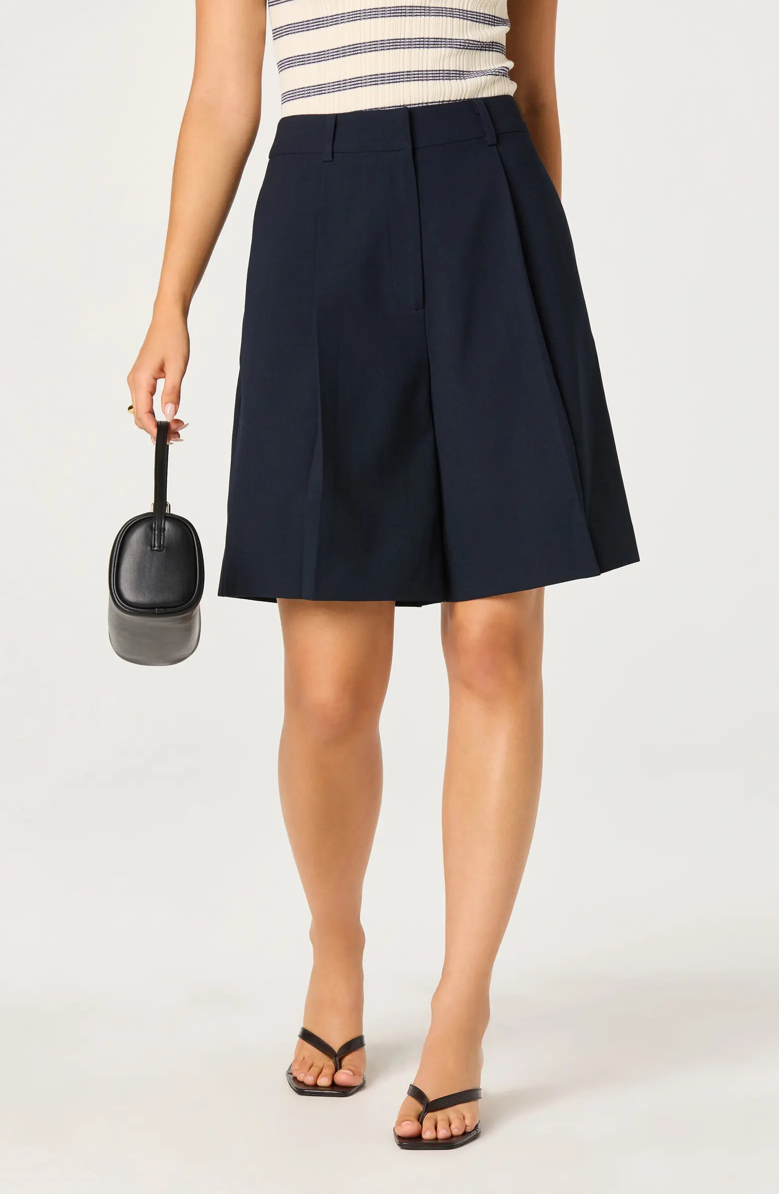 ASTR the Label Quillie Pleated Bermuda Shorts | Nordstrom | Nordstrom