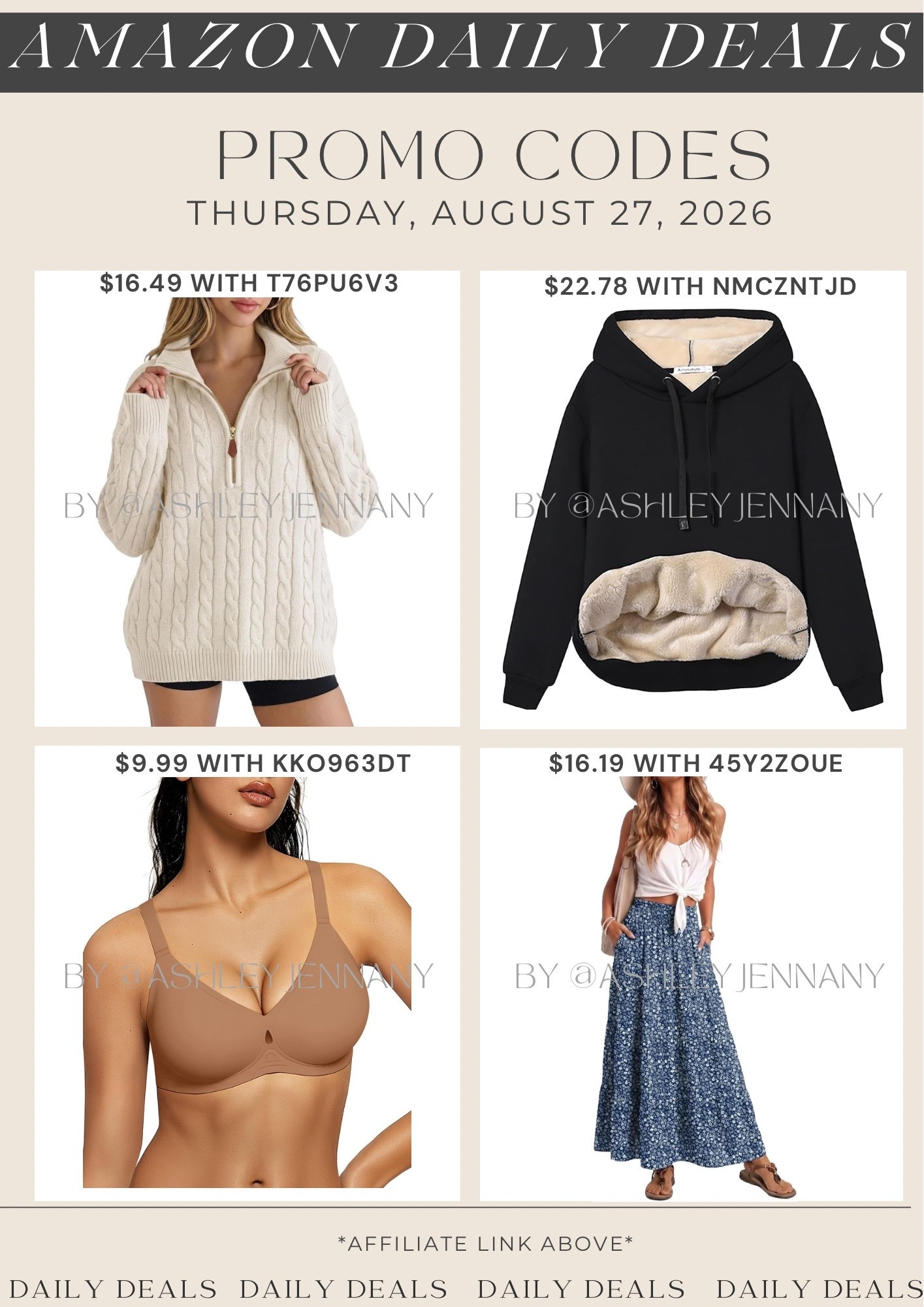 Amazon deals

#LTKMidsize #LTKSaleAlert #LTKSeasonal