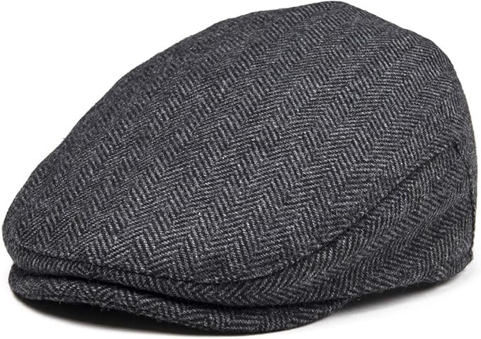 JANGOUL Kids Wool Tweed Flat Cap Herringbone Boy Girl Newsboy Caps Infant Toddler Child Youth Ber... | Amazon (US)