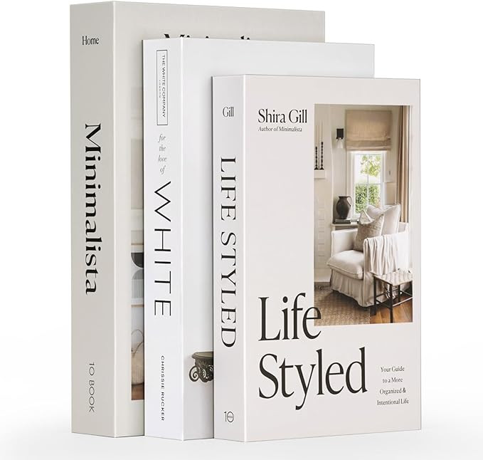Decorative Fake Books with Hidden Storage, Large Faux Book Boxes for Coffee Table Home Decor, Set... | Amazon (US)