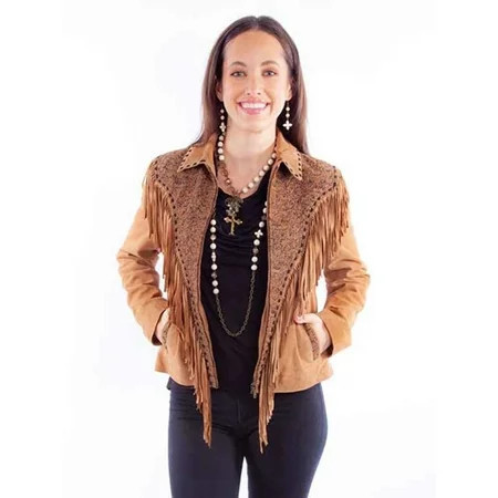 Scully Leather Leatherwear Womens Tan Ladies Jacket | Walmart (US)