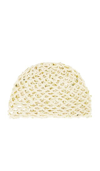 Lovers and Friends Tanya Crochet Hat in Cream. | Revolve Clothing (Global)