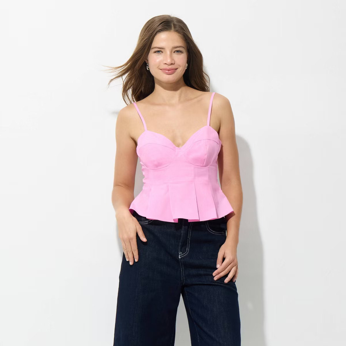 Women's Pleated Poplin Cami - Wild Fable™ | Target
