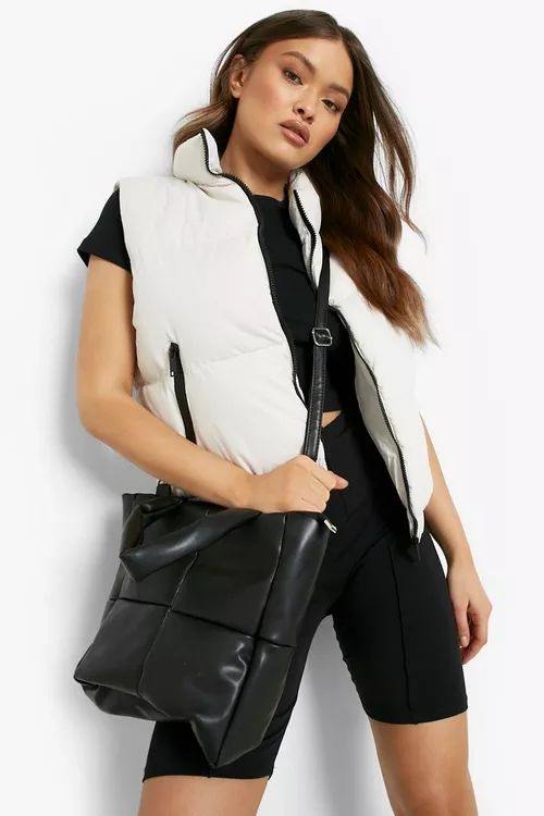 Quilted Cross Body Tote Bag | Boohoo.com (US & CA)