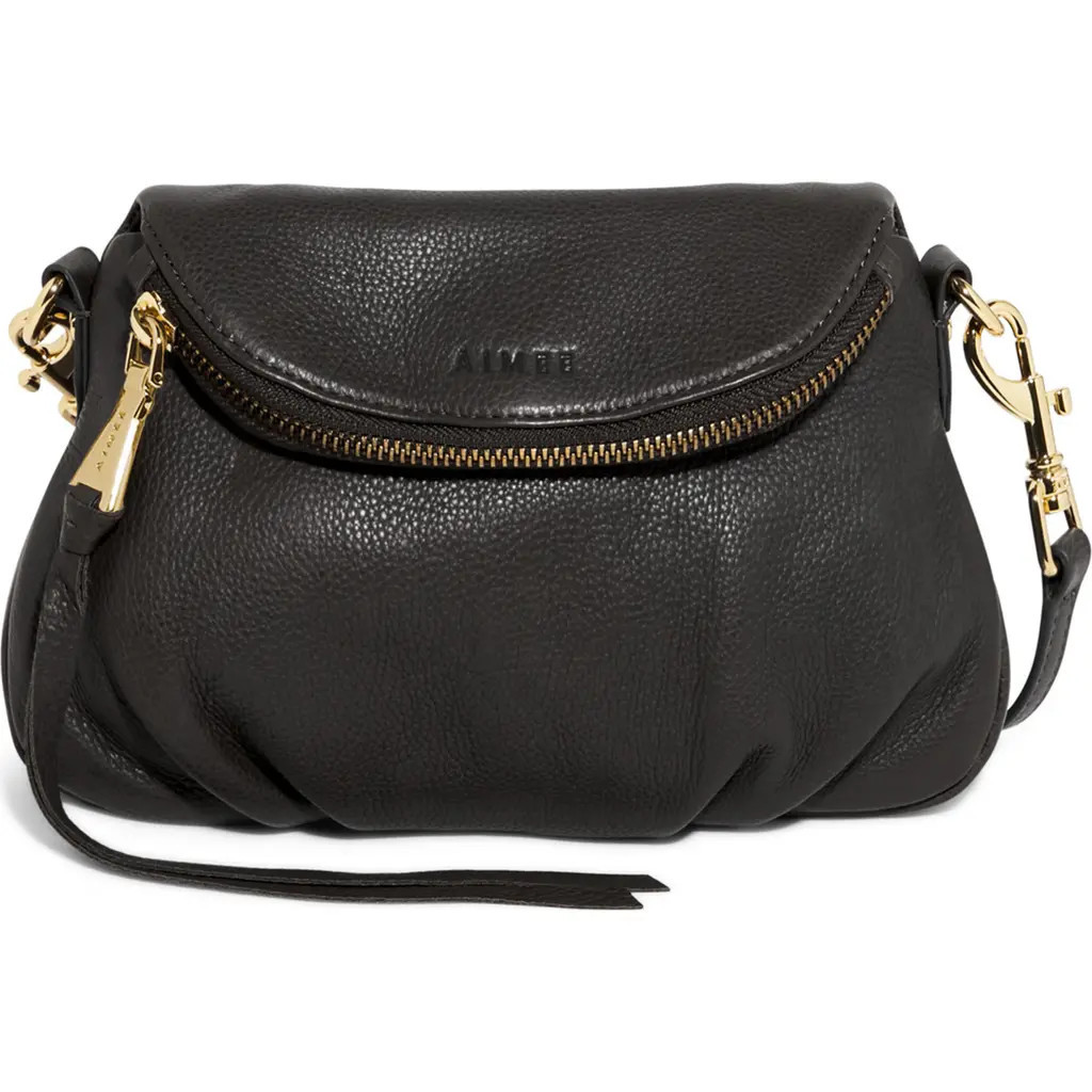 AIMEE Weekend Theory Double Entry Crossbody Bag in Black at Nordstrom Rack | Nordstrom Rack