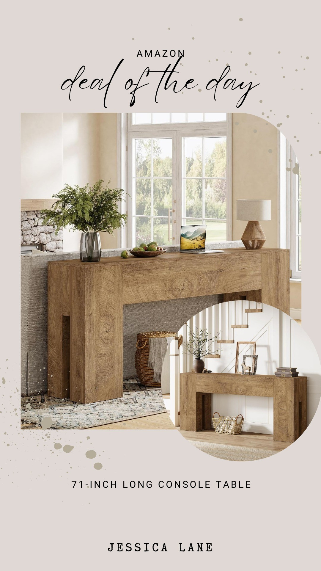 This 71-inch console table provides the perfect long-scale surface for entryways or behind a sofa.#consoletable #furniture #entrywaydecor

#LTKSaleAlert #LTKHome