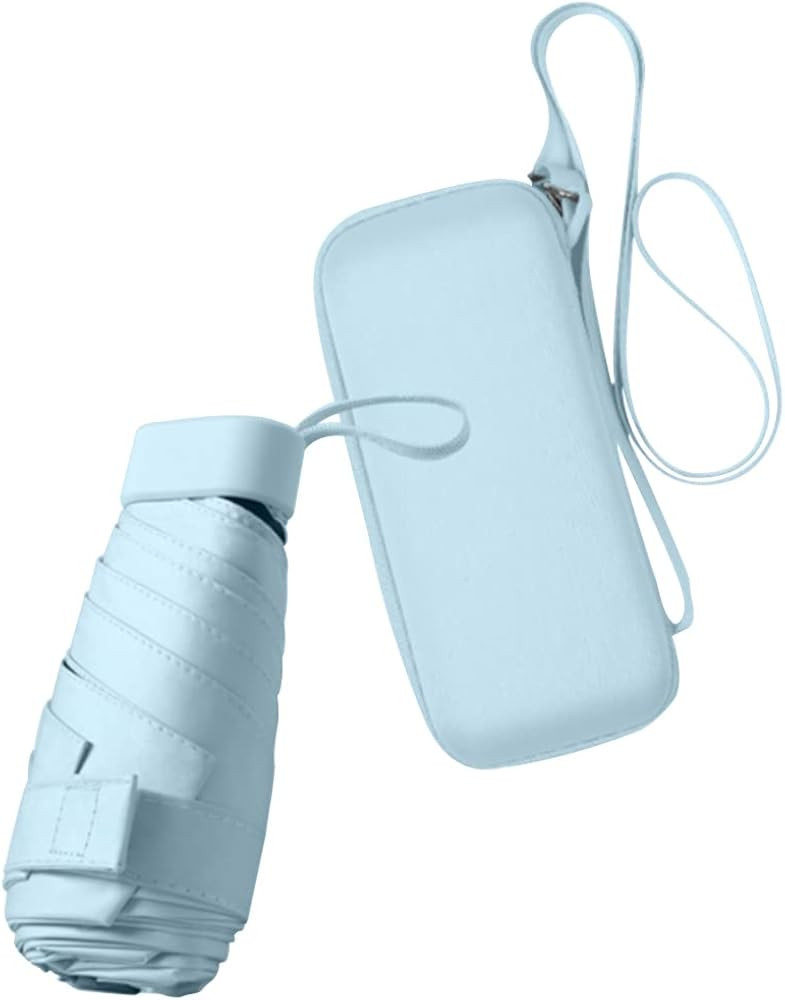 ESUFEIR Travel Sun Rain Umbrella With Case - Compact UV Protection for Walking, Lightweight & Por... | Amazon (US)