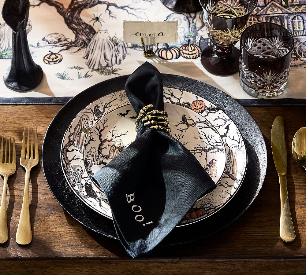 Skeleton Hand Napkin Rings - Set of 4 | Pottery Barn CA