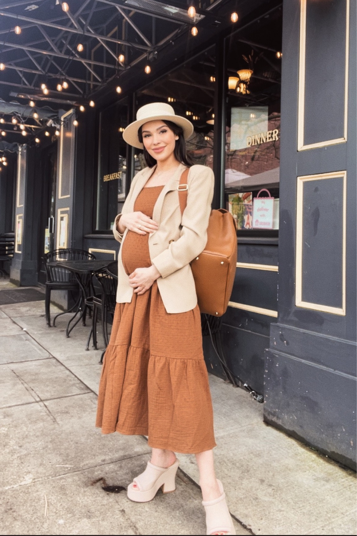 OUTFIT IDEA: Second Trimester Earth Tones 

At a certain point the only thing I want to wear are dresses and leggings. I hit third trimester in a couple weeks and my hips just keep widening, which can make denim or anything restrictive unbearable. But what’s easier than throwing on a dress and blazer? If it’s cold out, make it a heavier jacket. 

I’ve also been OBSESSED with my new @storksac diaper bag which is a must have for keeping my outfits stylish, but functional. Was a huge fan of their bags back when Everly was born, but this new collection has me absolutely swooning. 🥰



#LTKitbag #LTKstyletip #LTKbump