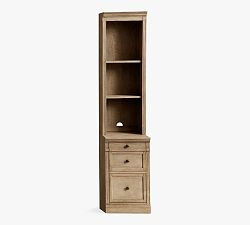 Livingston Narrow Bookcase with Cabinet (17.5") | Pottery Barn (US)