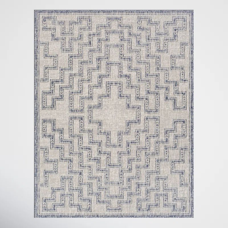 Bronwyn Gray/Blue Indoor/Outdoor Rug | Wayfair North America