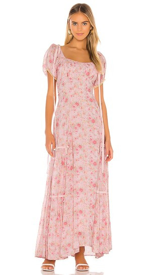 LoveShackFancy Jessie Dress in Pink. - size 2 (also in 0) | Revolve Clothing (Global)