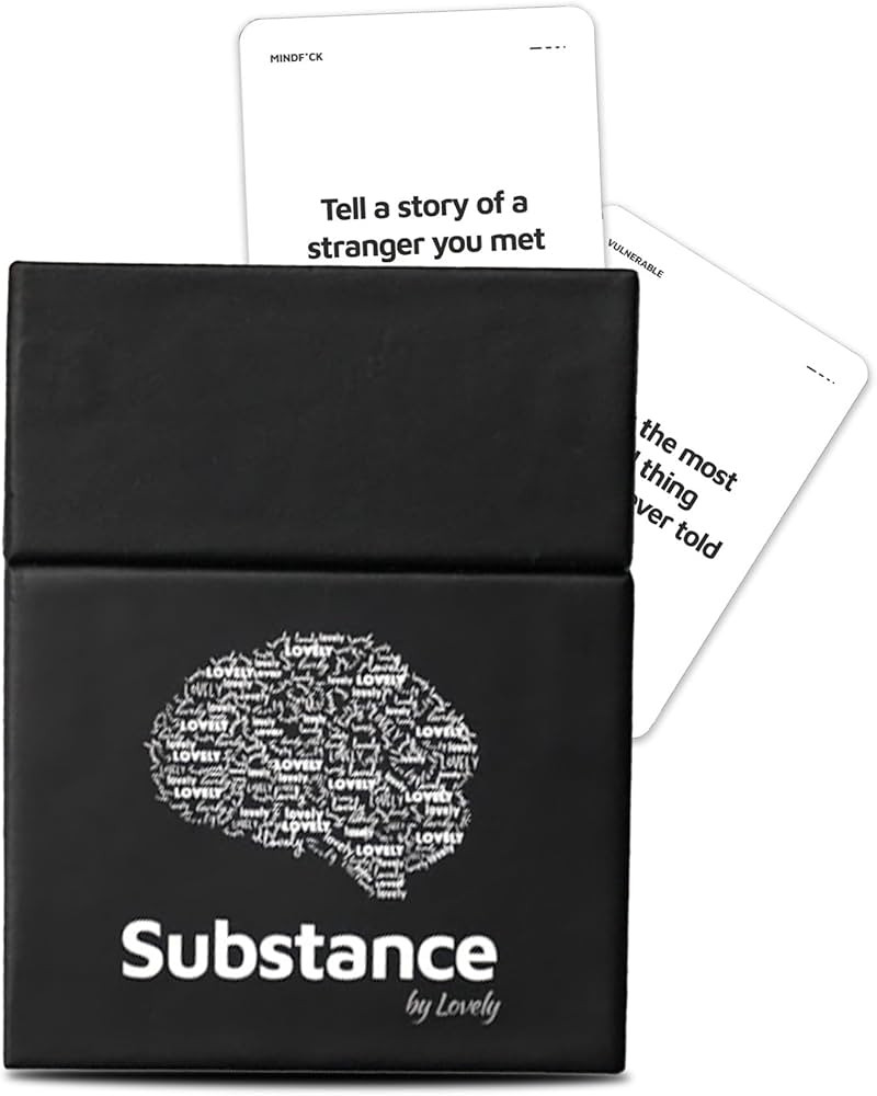 Substance Card Game - 90 Conversation Cards for Adults, Couples, Friends, Co-Workers, Strangers -... | Amazon (US)