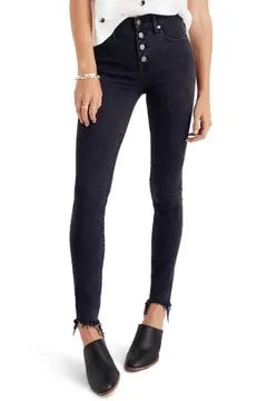 Madewell 9-Inch Button Ankle Skinny Jeans (Berkeley Wash) (Regular & Plus Size) | Nordstrom | Nordstrom