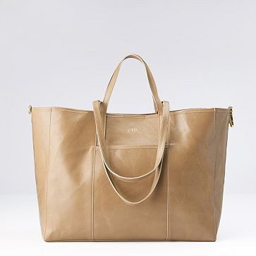 Lucia Italian Double Handle Tote | Mark and Graham
