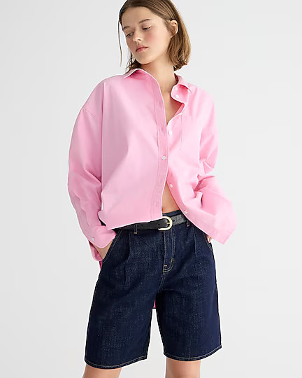 Étienne oversized shirt in lightweight oxford | J. Crew US