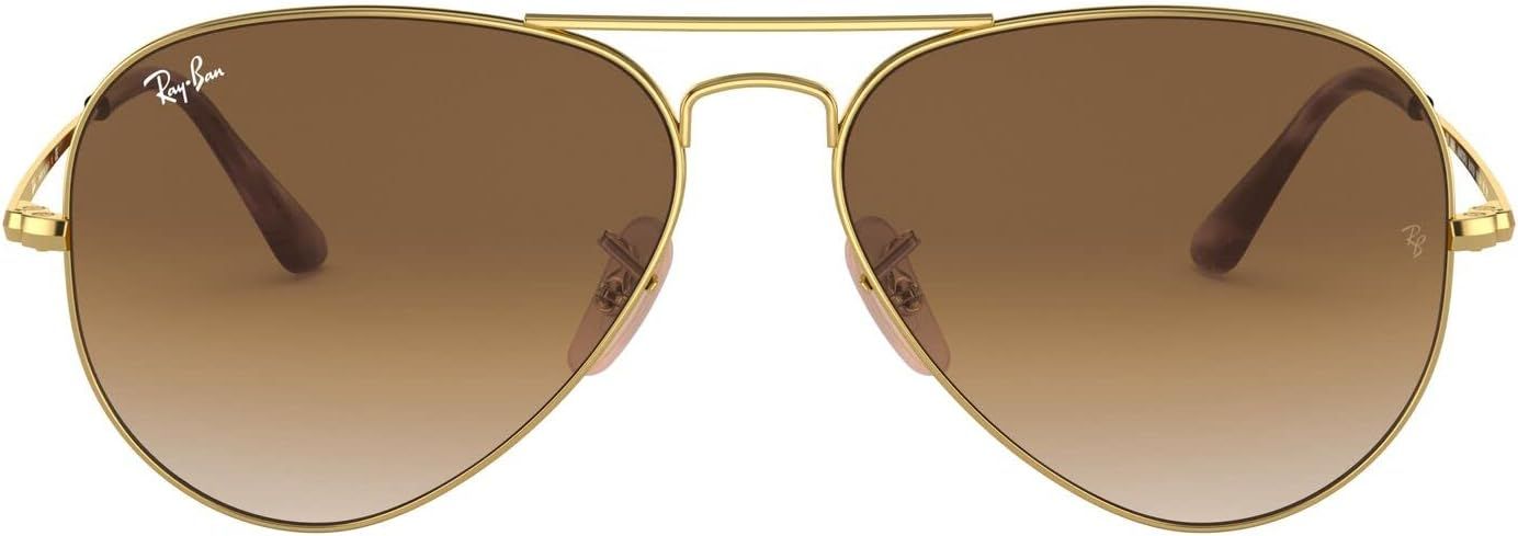 Ray-Ban Rb3689 Aviator Metal Ii Sunglasses | Amazon (US)