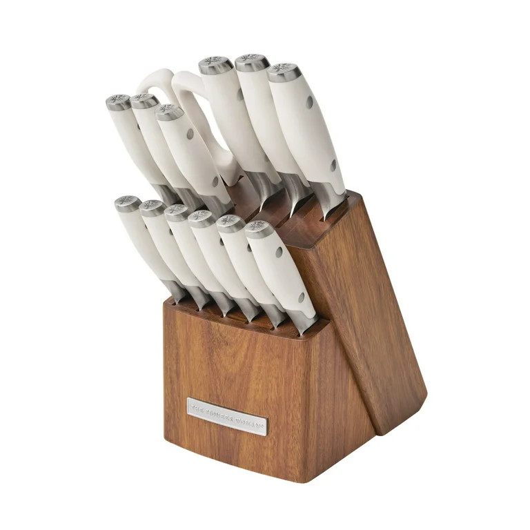 The Pioneer Woman 14-Piece Knife Block Set, Linen | Walmart (US)
