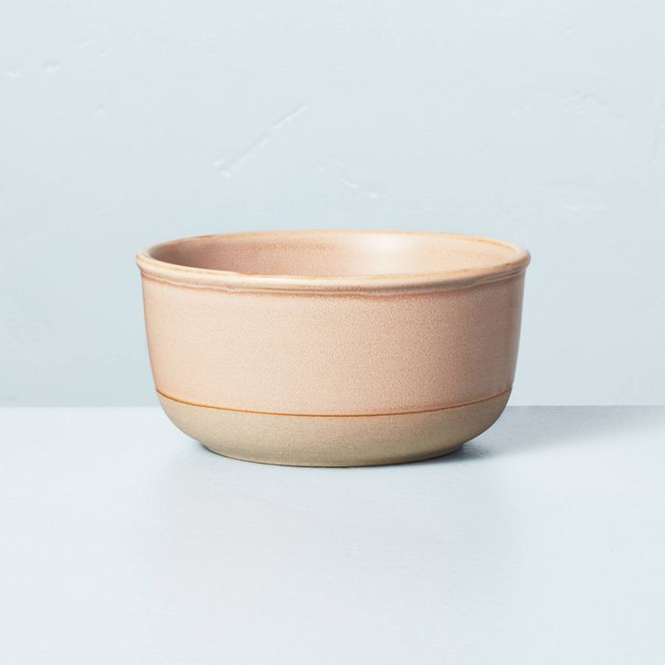 11.5oz Modern Rim Stoneware Mini Bowl Sunset Taupe/Clay - Hearth & Hand™ with Magnolia | Target
