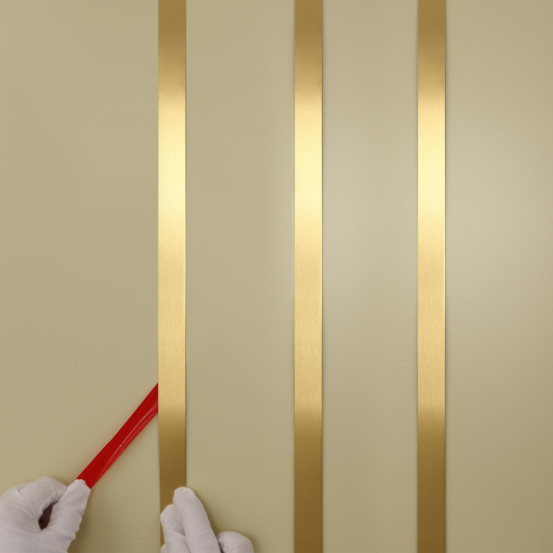 Gold Metalized Brushed Finish Molding Trim, Peel and Stick Strip for Mirror Frame, Wall, Fireplac... | Amazon (US)