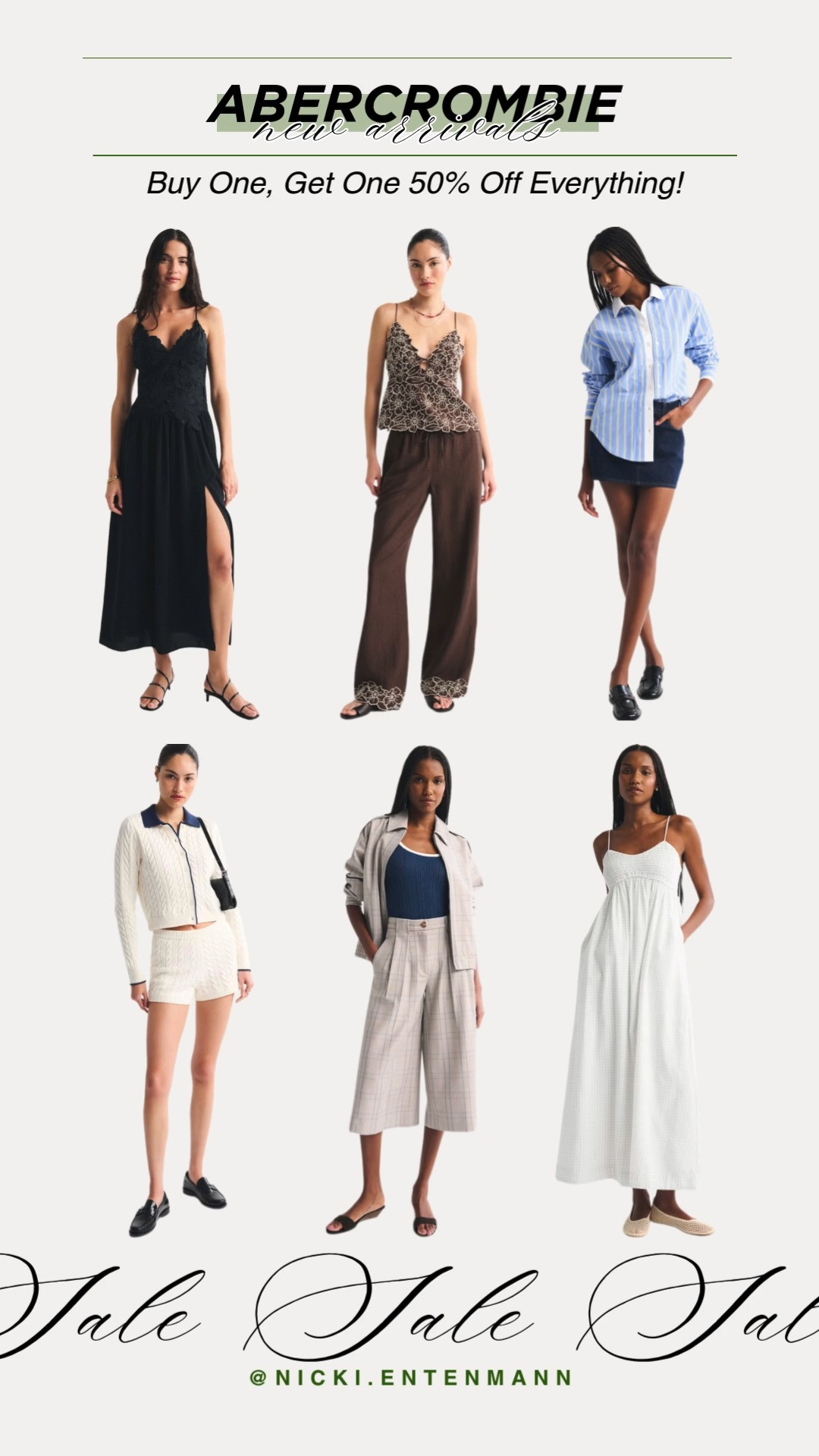 Abercrombie is serving fresh new arrivals with the Buy One, Get One 50% Off Everything deal. Dresses, pants, and tops that make updating your closet stylish and wallet‑friendly. #Abercrombie #newarrivals #sale #BOGO #fashionfinds #style #shopping #trend #womenswear #ootd #modernlooks 

 #LTKootd #LTKSaleAlert #LTKTravel