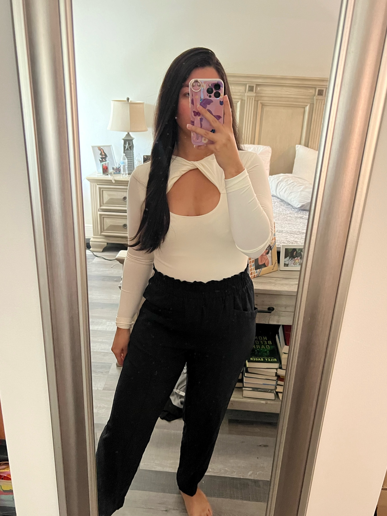 Adore this bodysuit! 

Wearing size L in bodysuit
Target pants!!! So good

#LTKSaleAlert #LTKFindsUnder50 #LTKMidsize