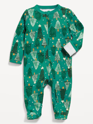 2-Way-Zip Sleep & Play Footed One-Piece for Baby | Old Navy (US)