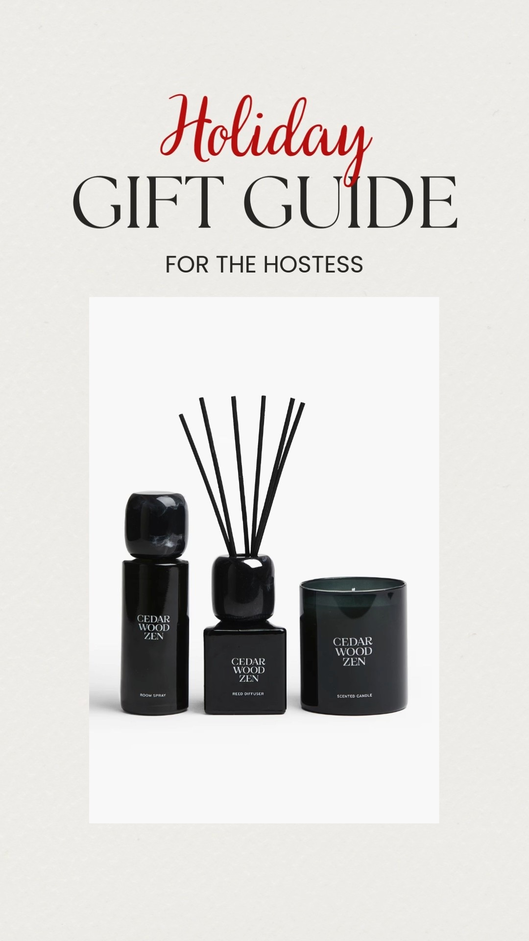 Holiday hosting season is here, and a thoughtful scent is always the perfect gift!

This Hostess Gift featuring my favorite chic reed diffuser, room spray, and candle from H & M that feel luxe without the splurge.

Perfect for the friend who opens their home (and their heart) all season long.

#LTKSaleAlert #LTKHoliday #LTKGiftGuide