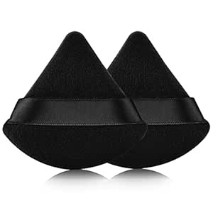 2 Pcs EVAOUXIU Triangle Powder Puff for Face Powder, Soft Plush Setting Powder Puff, Velour Cosme... | Amazon (US)