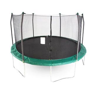 Skywalker Trampolines Green 15-foot Round Trampoline with Enclosure | Bed Bath & Beyond