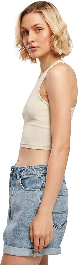 Urban Classics Women's Ladies Cropped Rib Top T-Shirt : Amazon.co.uk: Clothing | Amazon (UK)